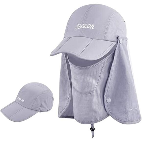 Foldable Fishing Hat Sun Cap for Men Women,UPF50+ Sun Protection Baseball Golf - Picture 7 of 7